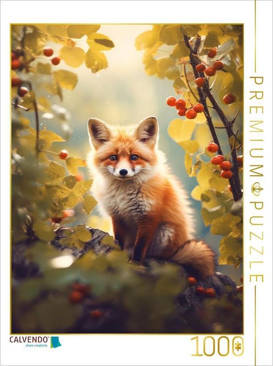 Produktbild: CALVENDO Puzzle Ein Motiv aus dem Kalender Zauberhafte F&uuml;chse | 1000 Teile Lege-Gr&ouml;&szlig;e 64x48cm Foto-Puzzle f&uuml;r gl&uuml;ckliche Stunden