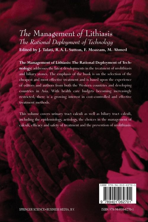 Produktbild: The Management of Lithiasis