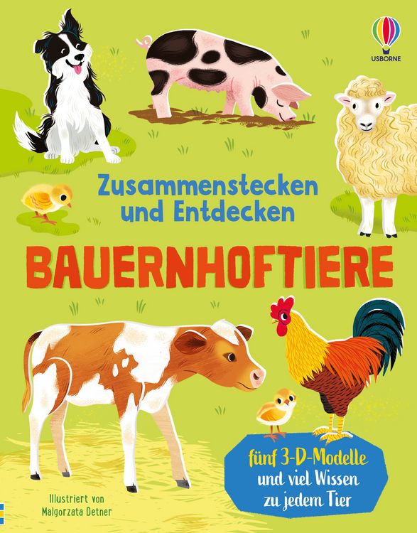 Produktbild: Zusammenstecken und Entdecken: Bauernhoftiere