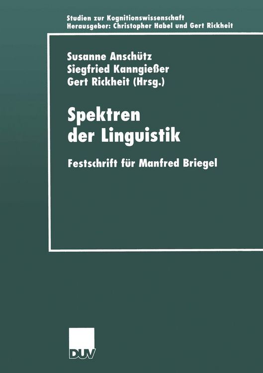 Produktbild: Spektren der Linguistik
