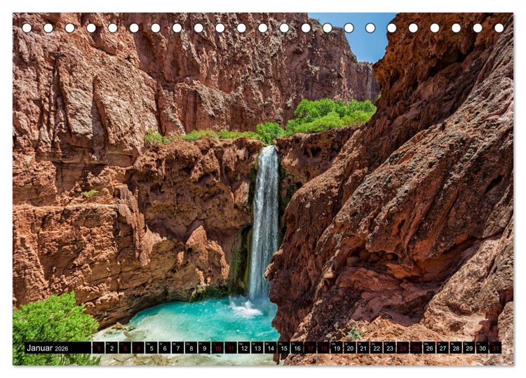 Produktbild: Landschafts Juwelen - Erlesene Landschaften der USA (Tischkalender 2026 DIN A5 quer), CALVENDO Monatskalender