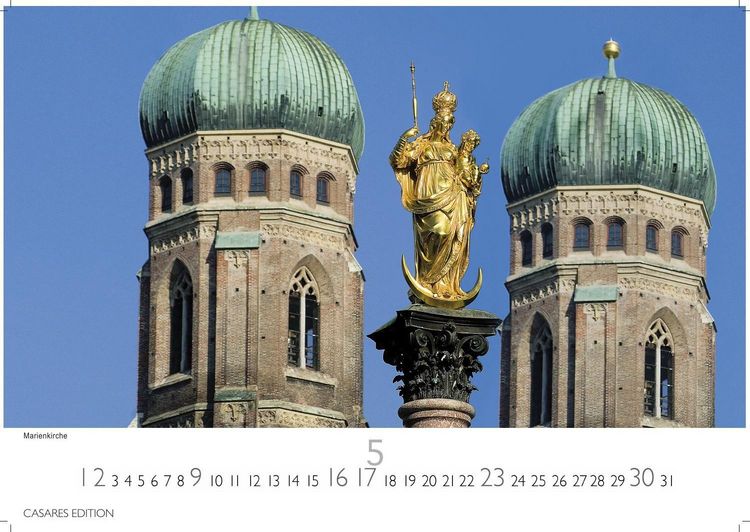 Produktbild: M&uuml;nchen Kalender 2027 &ndash; Wandkalender | Fotokalender Deutschland 24x35cm &ndash; faszinierende Ansichten von Marienplatz bis Alpenpanorama