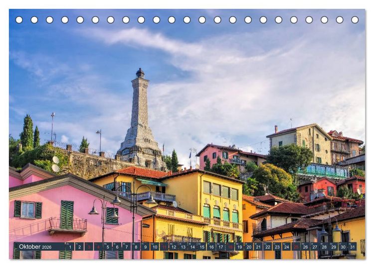 Produktbild: Lago di Varese - Eine der sch&ouml;nsten Seenlandschaften Italiens (Tischkalender 2026 DIN A5 quer), CALVENDO Monatskalender