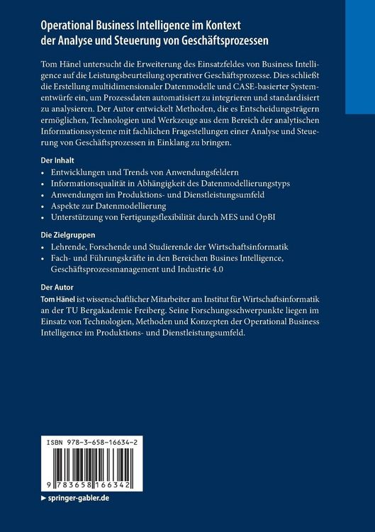 Produktbild: Operational Business Intelligence im Kontext der Analyse und Steuerung von Gesch&auml;ftsprozessen