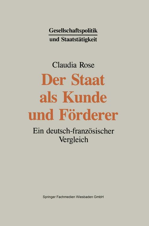 Produktbild: Der Staat als Kunde und F&ouml;rderer