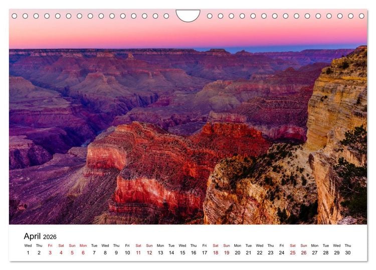 Produktbild: America&rsquo;s Most Beautiful Sceneries (Wall Calendar 2026 DIN A4 landscape), CALVENDO 12 Month Wall Calendar