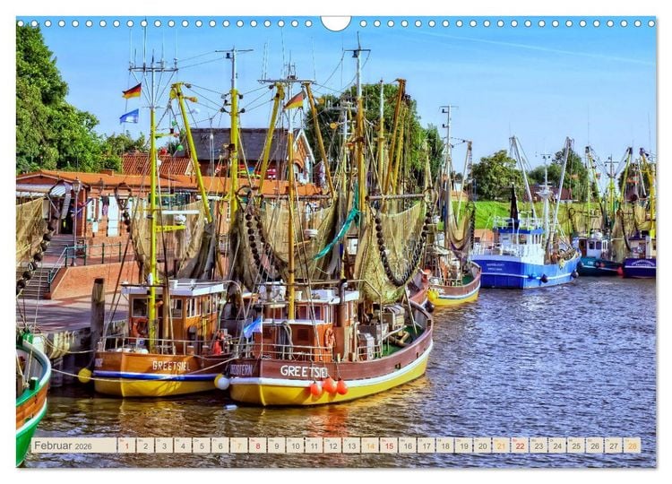 Produktbild: Reise an die Nordsee - Greetsiel (Wandkalender 2026 DIN A3 quer), CALVENDO Monatskalender
