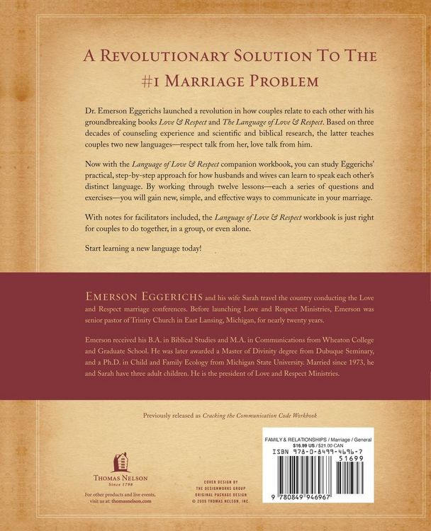 Produktbild: The Language of Love & Respect Workbook