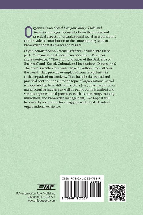 Produktbild: Organizational Social Irresponsibility