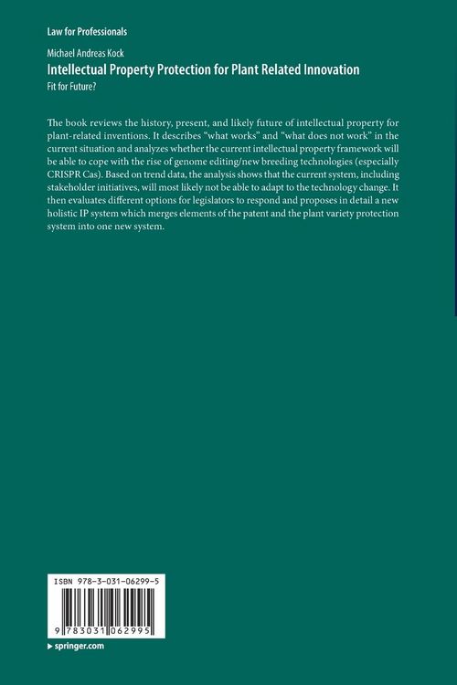 Produktbild: Intellectual Property Protection for Plant Related Innovation