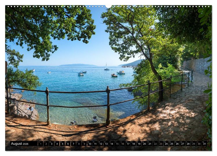 Produktbild: Moscenicka Draga 2026 - Urlaubsparadies an der Kvarner Bucht (Wandkalender 2026 DIN A2 quer), CALVENDO Monatskalender