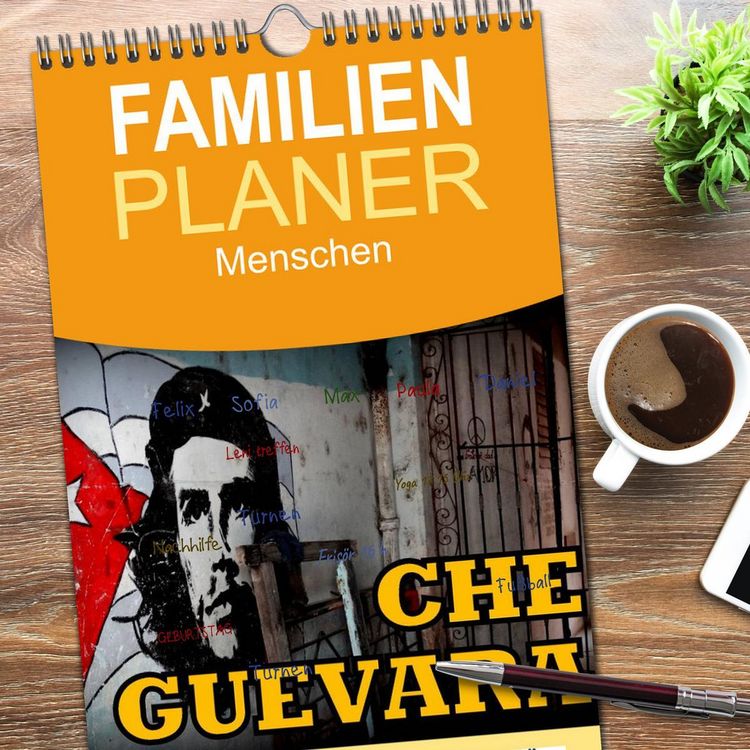 Produktbild: Familienplaner 2026 - CHE GUEVARA mit 5 Spalten (Wandkalender, 21 x 45 cm) CALVENDO