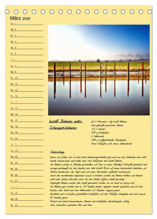 Produktbild: Ostfriesland - Appetit auf mehr / Geburtstagskalender (Tischkalender 2026 DIN A5 hoch), CALVENDO Monatskalender
