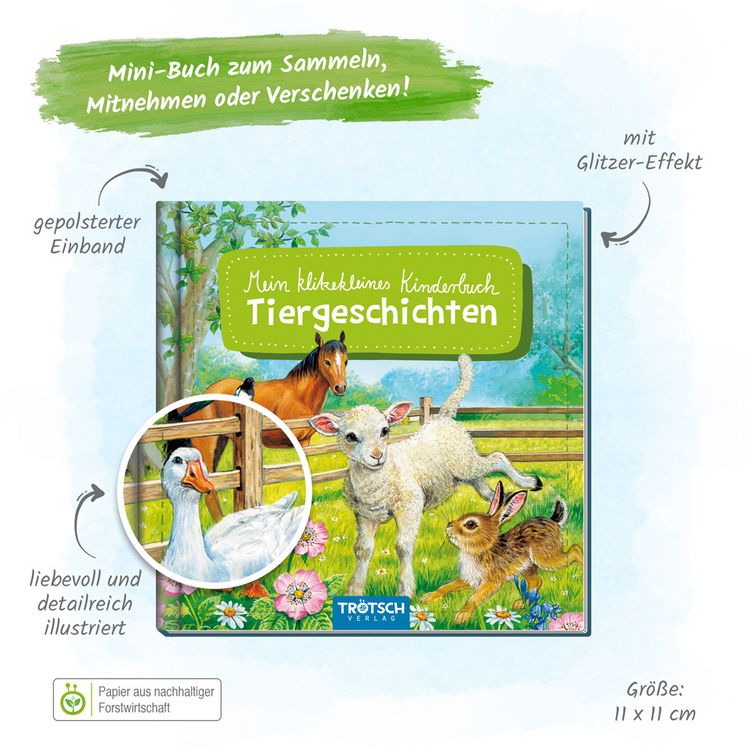 Produktbild: Tr&ouml;tsch Bilderbuch Mein klitzekleines Kinderbuch Tiergeschichten