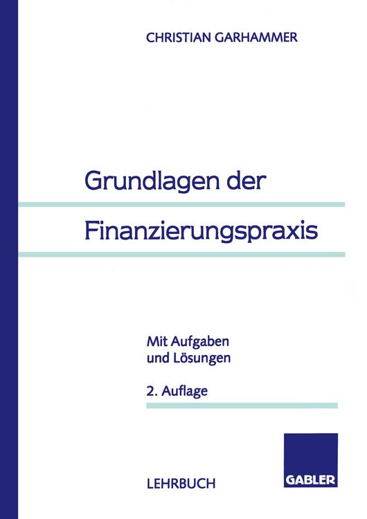 Produktbild: Grundlagen der Finanzierungspraxis