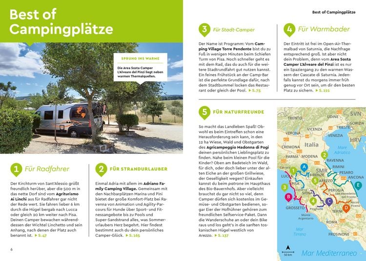 Produktbild: MARCO POLO Camper Guide Toskana, Umbrien & Marken