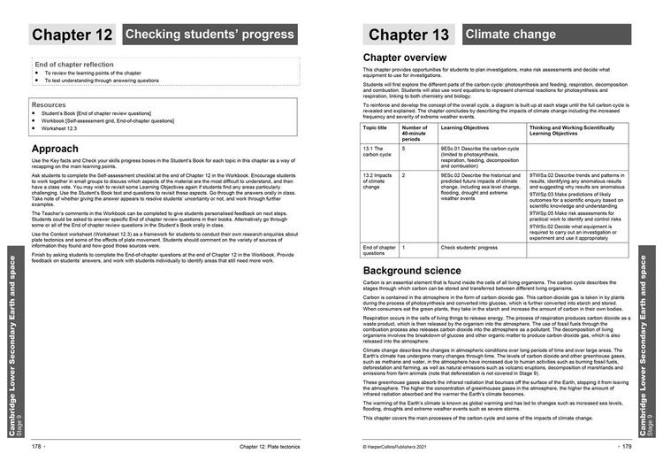 Produktbild: Collins Cambridge Lower Secondary Science - Lower Secondary Science Teacher's Guide: Stage 9