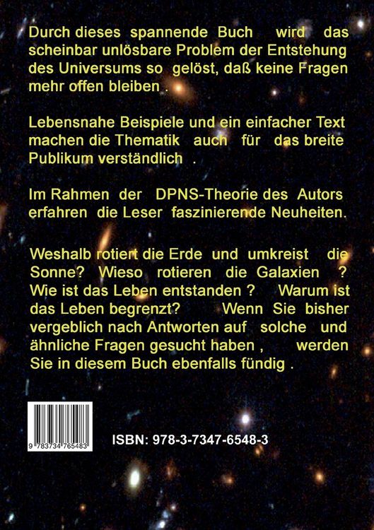 Produktbild: Das Geheimnis der Entstehung des Universums