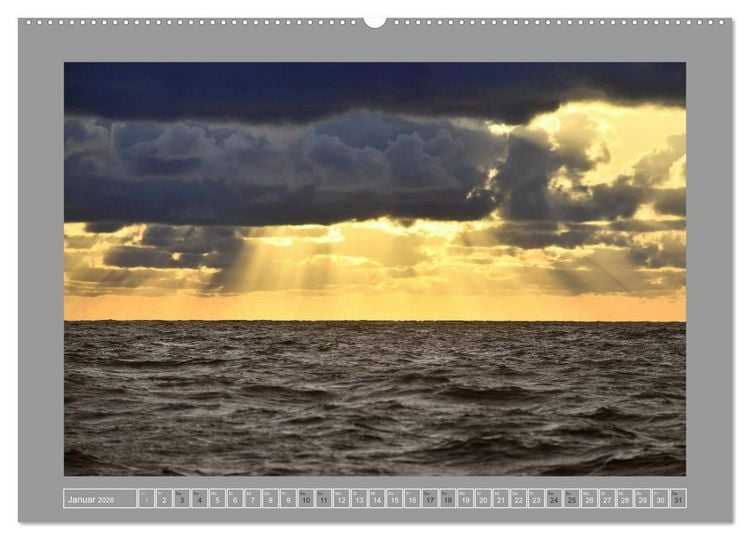 Produktbild: Nur Himmel und Meer (Wandkalender 2026 DIN A2 quer), CALVENDO Monatskalender