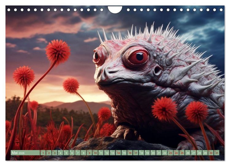 Produktbild: Galaktische Wesen (Wandkalender 2026 DIN A4 quer), CALVENDO Monatskalender
