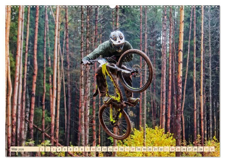Produktbild: Mountainbike extrem (Wandkalender 2026 DIN A2 quer), CALVENDO Monatskalender