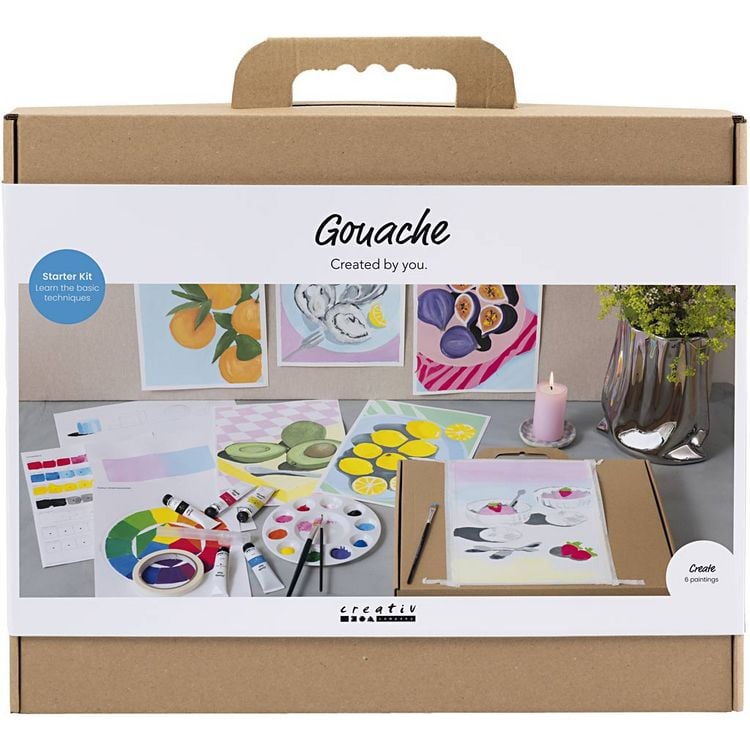 Produktbild: Creativ Company Starter Kreativ Set Gouache, Gem&auml;lde, sortierte Farben