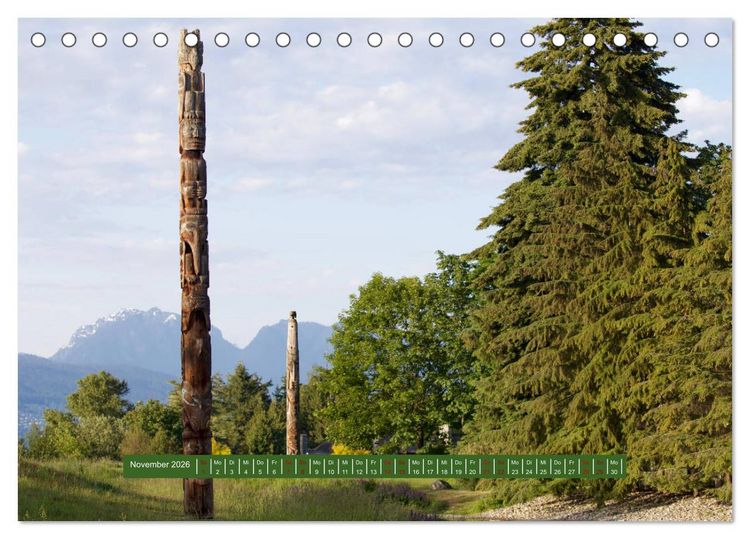 Produktbild: Vancouver - Tr&auml;umen zwischen Wolken und Meer (Tischkalender 2026 DIN A5 quer), CALVENDO Monatskalender