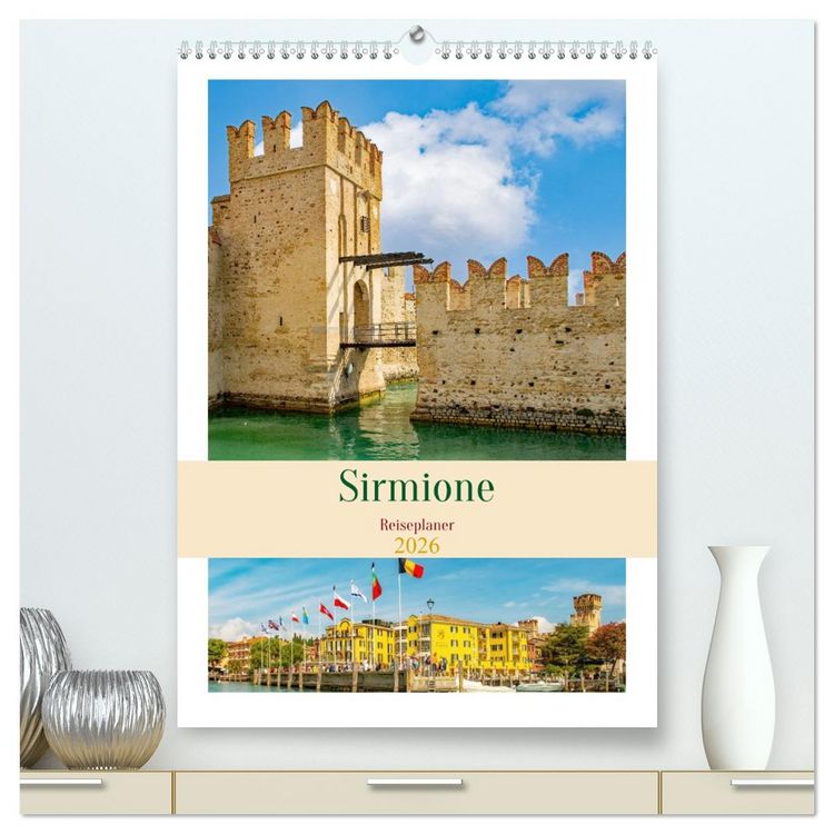 Produktbild: Sirmione - Reiseplaner (hochwertiger Premium Wandkalender 2026 DIN A2 hoch), Kunstdruck in Hochglanz