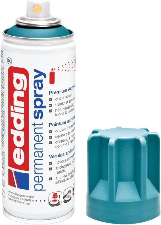 Produktbild: 5200 Permanent Spray, petrol matt, 200ml Premium Acryllack