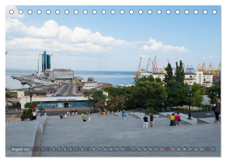 Produktbild: Odessa- Die sch&ouml;ne Stadt am Schwarzen Meer (Tischkalender 2026 DIN A5 quer), CALVENDO Monatskalender