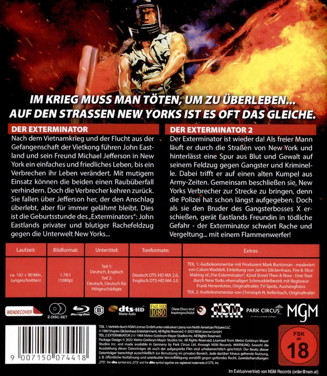 Produktbild: The Exterminator 1 & 2 (uncut)