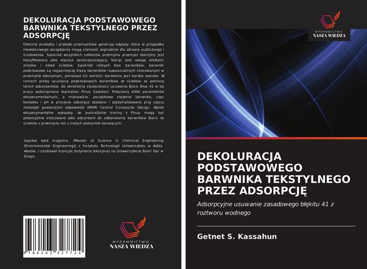Produktbild: Dekoluracja Podstawowego Barwnika Tekstylnego Przez Adsorpcj&iquest;