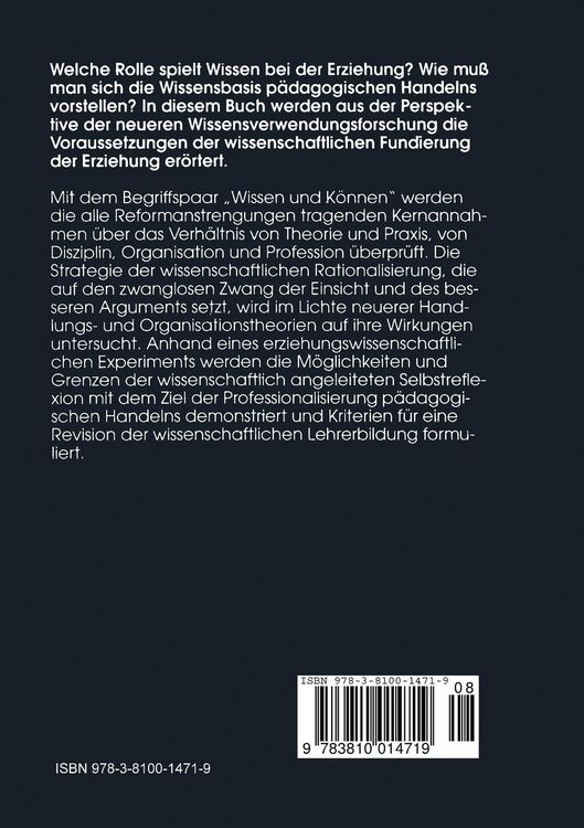 Produktbild: Wissen und K&ouml;nnen