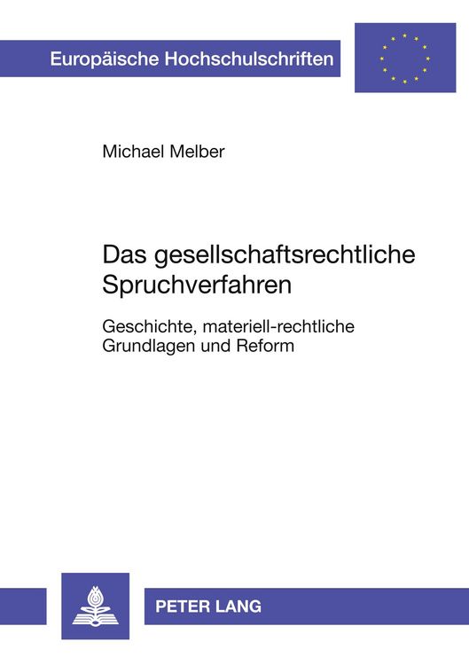 Produktbild: Das gesellschaftsrechtliche Spruchverfahren