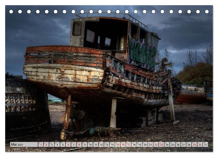 Produktbild: Cimeti&egrave;re de Bateaux de Rostellec (Tischkalender 2027 DIN A5 quer), CALVENDO Monatskalender