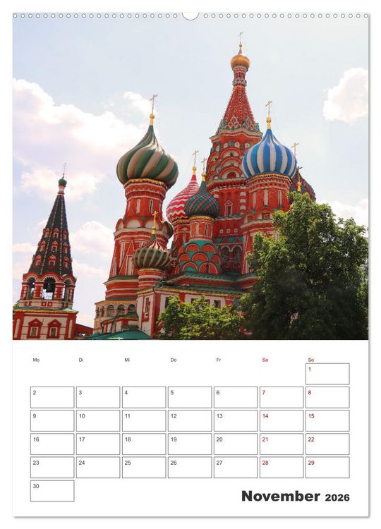 Produktbild: Russland - Terminplaner (hochwertiger Premium Wandkalender 2026 DIN A2 hoch), Kunstdruck in Hochglanz