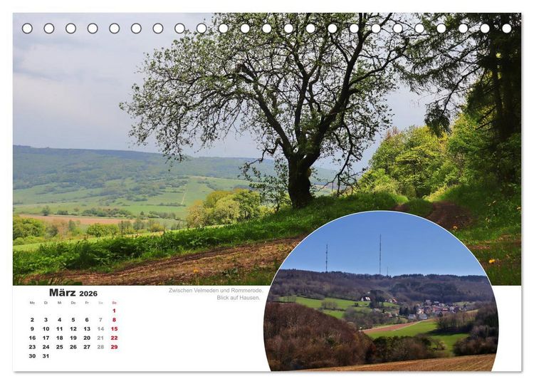 Produktbild: Der Grimmsteig (Tischkalender 2026 DIN A5 quer), CALVENDO Monatskalender