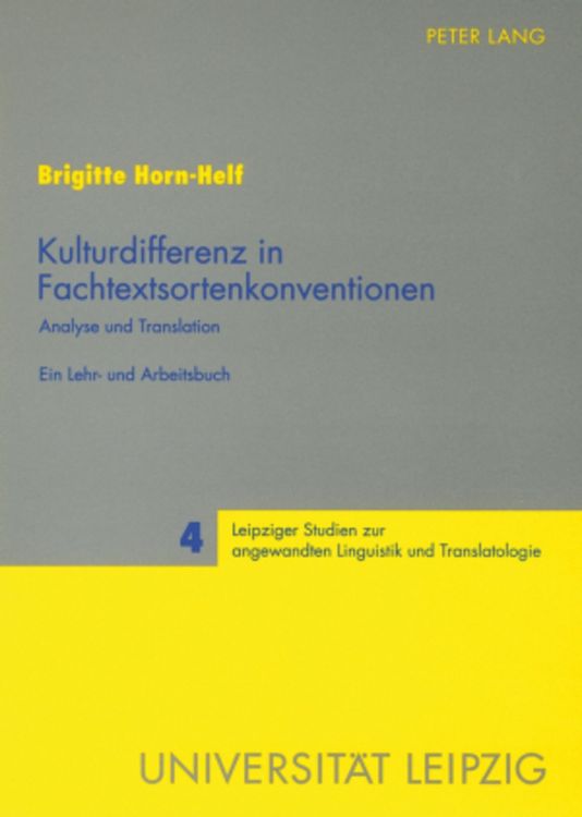 Produktbild: Kulturdifferenz in Fachtextsortenkonventionen