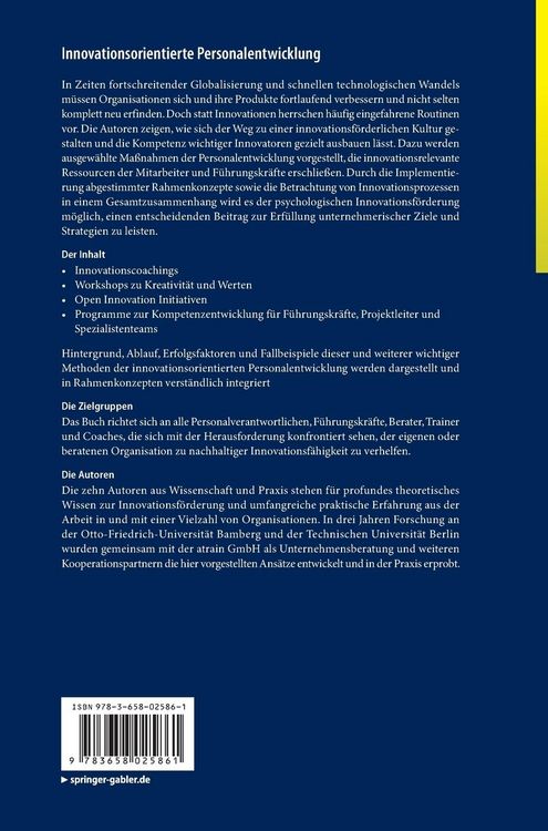 Produktbild: Innovationsorientierte Personalentwicklung