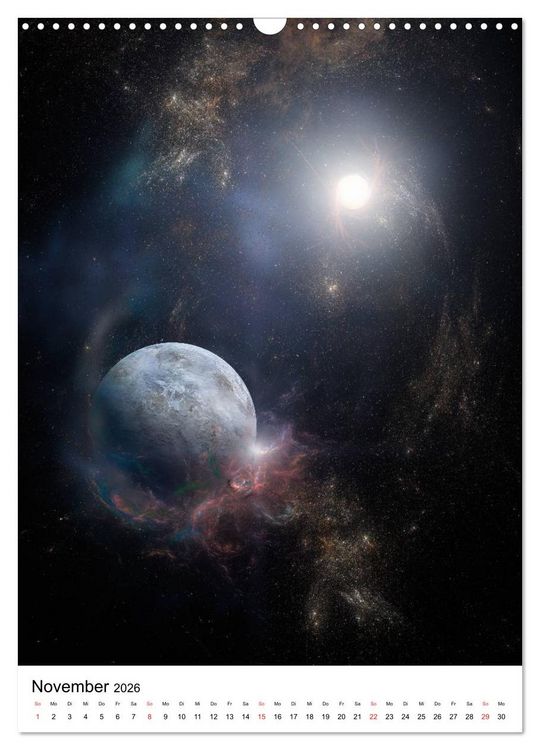 Produktbild: Unser Universum eine interstellare Reise (Wandkalender 2026 DIN A3 hoch), CALVENDO Monatskalender