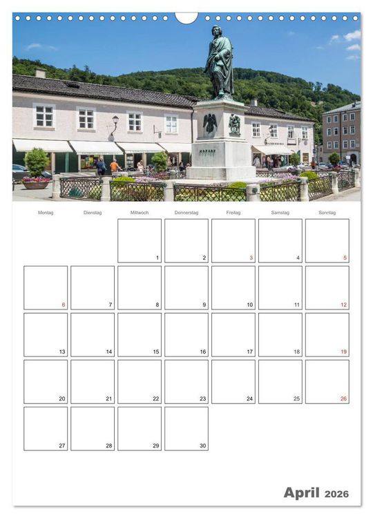 Produktbild: Bezauberndes SALZBURG / Terminplaner (Wandkalender 2026 DIN A3 hoch), CALVENDO Monatskalender