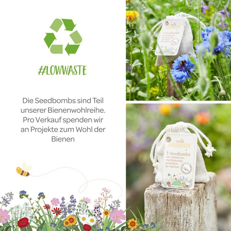 Produktbild: Bienenwohl 3er Seedbombs