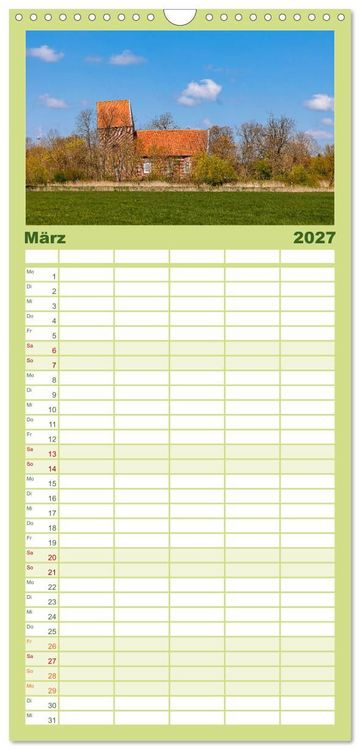 Produktbild: Familienplaner 2027 - Tour de Ostfriesland mit 5 Spalten (Wandkalender, 21 x 45 cm) CALVENDO