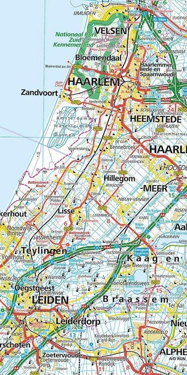 Produktbild: Hallwag Strassenkarte Niederlande 1:200.000