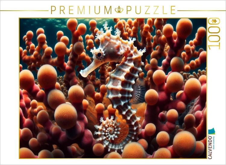 Produktbild: CALVENDO Puzzle Pygm&auml;enseepferdchen vor Gorgonienkorallen | 1000 Teile Lege-Gr&ouml;&szlig;e 64x48cm Foto-Puzzle f&uuml;r gl&uuml;ckliche Stunden