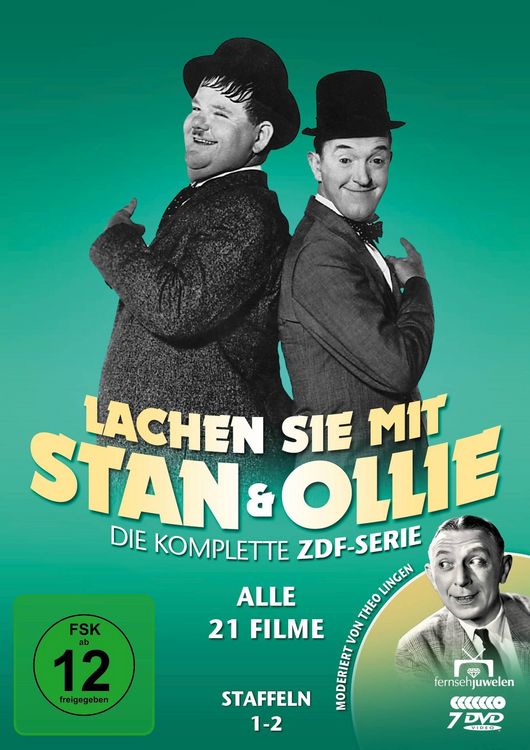 Produktbild: Lachen Sie mit Stan & Ollie (7 DVDs) - Die ZDF-Gesamtedition (Alle 21 Filme) (Fernsehjuwelen)