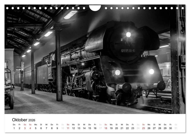 Produktbild: Dampfloks in der DDR (Wandkalender 2026 DIN A4 quer), CALVENDO Monatskalender
