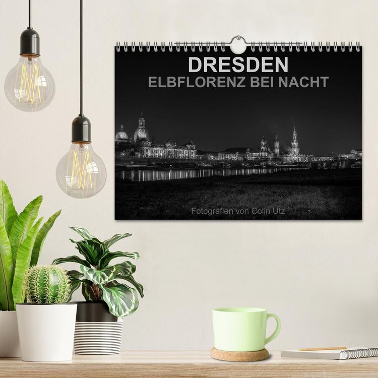 Produktbild: Dresden - Elbflorenz bei Nacht (Wandkalender 2026 DIN A4 quer), CALVENDO Monatskalender
