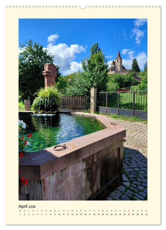 Produktbild: Zauberhaftes Elsass (Wandkalender 2026 DIN A2 hoch), CALVENDO Monatskalender