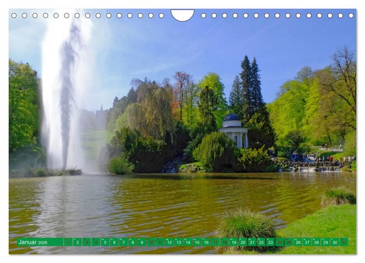 Produktbild: Bad Wilhelmsh&ouml;he Bergpark und Wasserspiele (Wandkalender 2026 DIN A4 quer), CALVENDO Monatskalender